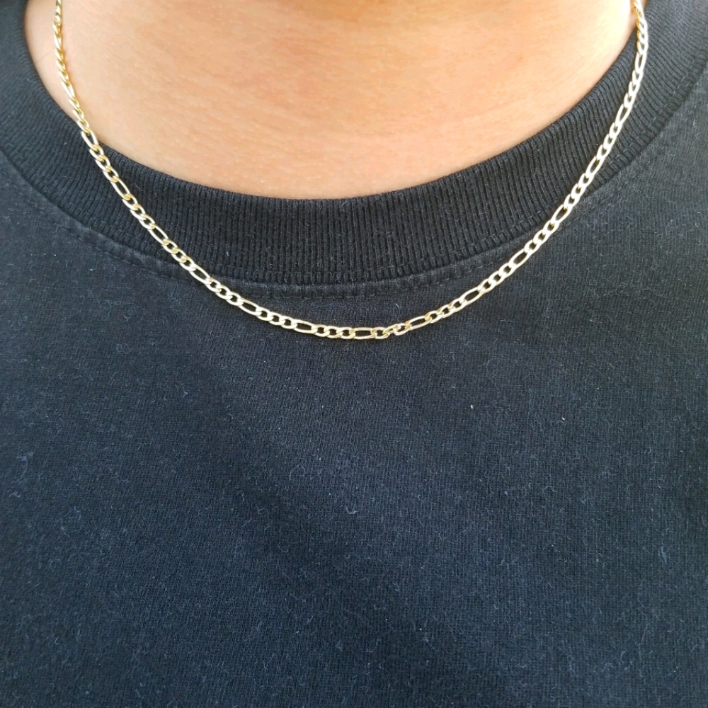 Gold Chain 14k Gold Figaro Chain